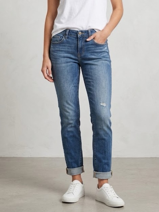CAbi Denim - CAbi Skinny Slim Leg Distressed Casual Boho Preppy Jeans Size 2 Streetwear